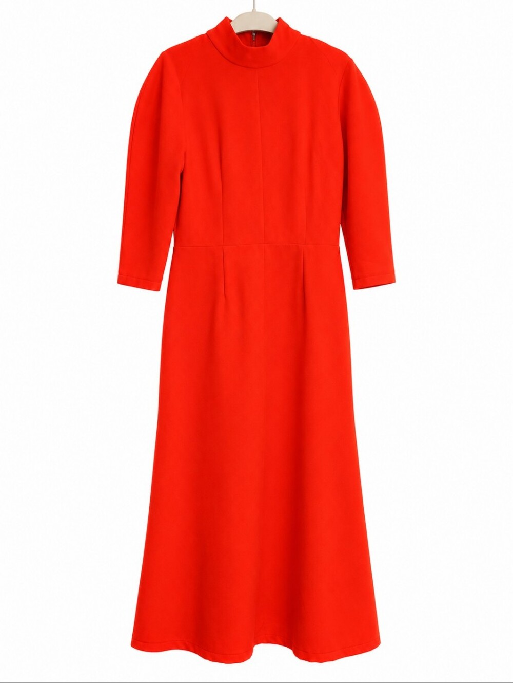 Women's Red High-Neck Long Sleeve Maxi Dress Julia Allert